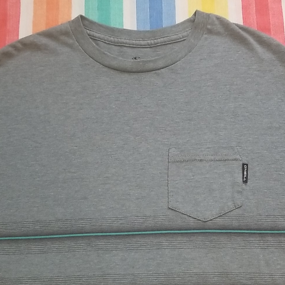 O'Neill Men's 'Pho Striped Pocket Tee Shirt' - Picture 4 of 8